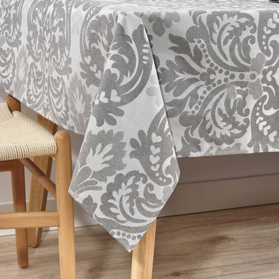 MANTEL ANTIMANCHAS JACQUARD MODELO ALAMO 4033 GRIS PERLA 100X140 CM image 1