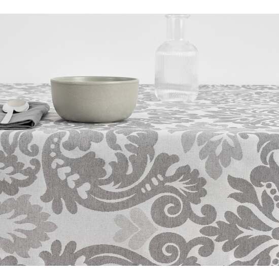 MANTEL ANTIMANCHAS JACQUARD MODELO ALAMO 4033 GRIS PERLA 100X140 CM image 4
