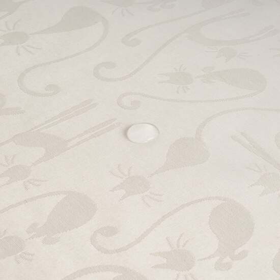 MANTEL ANTIMANCHAS JACQUARD MODELO ACACIA 2342 CRUDO 200X160 CM image 4