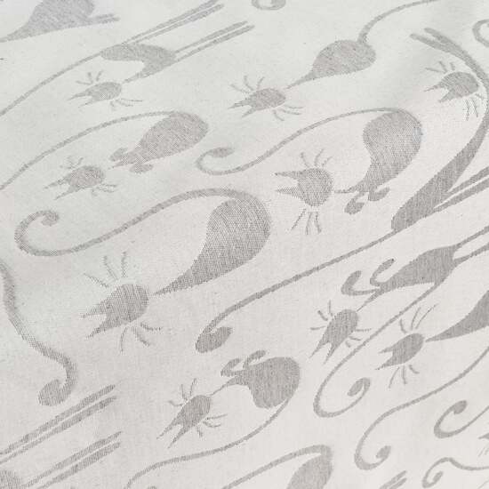 MANTEL ANTIMANCHAS JACQUARD MODELO ACACIA 2342 GRIS ALMA 100X160 CM image 2