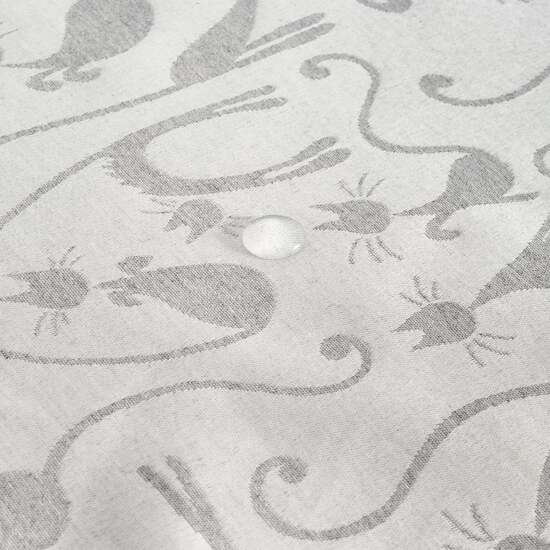 MANTEL ANTIMANCHAS JACQUARD MODELO ACACIA 2342 GRIS ALMA 100X160 CM image 5