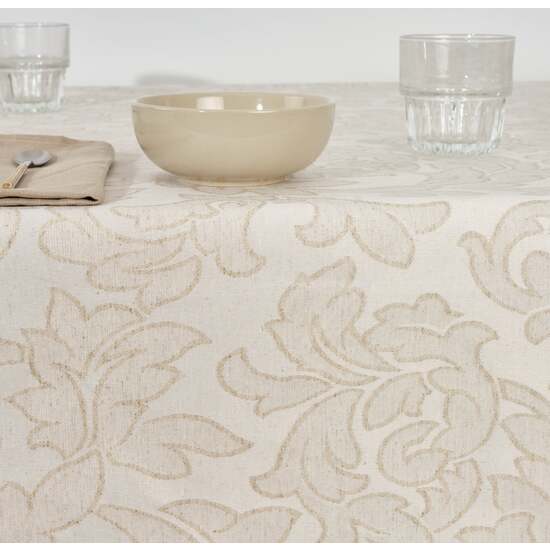 MANTEL ANTIMANCHAS JACQUARD MODELO ACACIA 3233 LINO 100X160 CM image 1