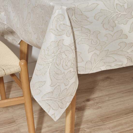 MANTEL ANTIMANCHAS JACQUARD MODELO ACACIA 3233 LINO 100X160 CM image 4