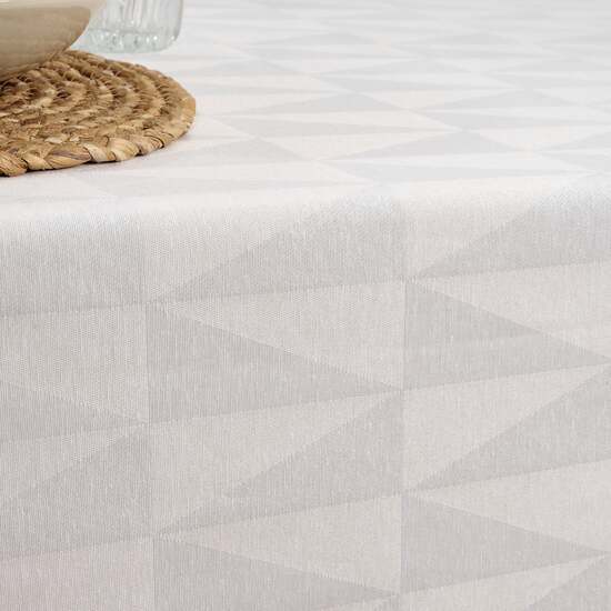 MANTEL ANTIMANCHAS JACQUARD MODELO ALAMO 3780 BLANCO 100X160 CM image 1