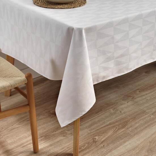 MANTEL ANTIMANCHAS JACQUARD MODELO ALAMO 3780 BLANCO 100X160 CM image 6