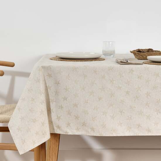 MANTEL ANTIMANCHAS JACQUARD MODELO ALAMO 3778 LINO 100X160 CM image 0