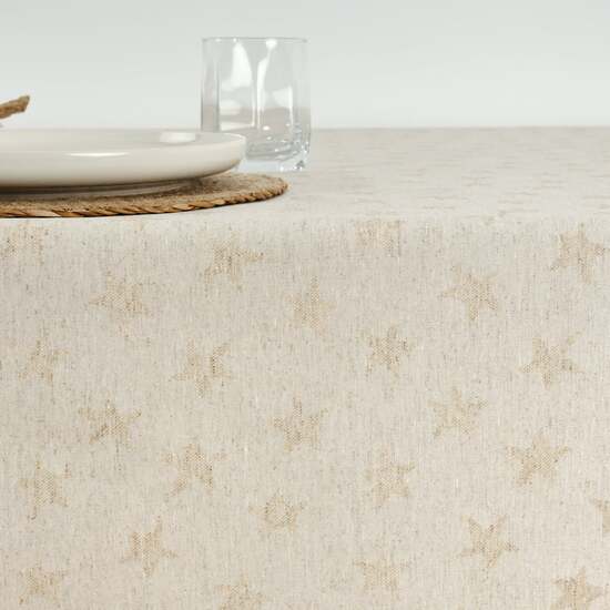 MANTEL ANTIMANCHAS JACQUARD MODELO ALAMO 3778 LINO 100X160 CM image 1