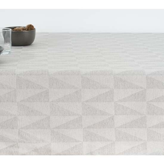 MANTEL ANTIMANCHAS JACQUARD MODELO ALAMO 3780 GRIS ALMA 160X160 CM image 2