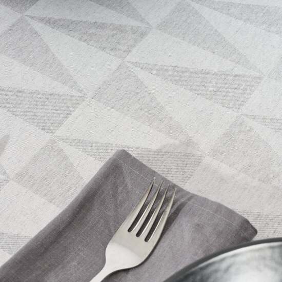 MANTEL ANTIMANCHAS JACQUARD MODELO ALAMO 3780 GRIS ALMA 160X160 CM image 6