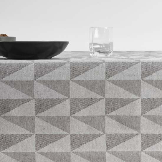 MANTEL ANTIMANCHAS JACQUARD MODELO ALAMO 3780 GRIS PERLA 100X160 CM image 3
