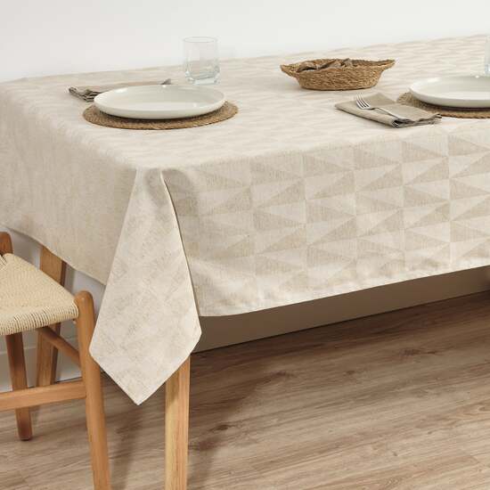 MANTEL ANTIMANCHAS JACQUARD MODELO ALAMO 3780 LINO 200X160 CM image 2