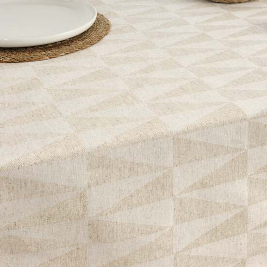 MANTEL ANTIMANCHAS JACQUARD MODELO ALAMO 3780 LINO 200X160 CM image 3