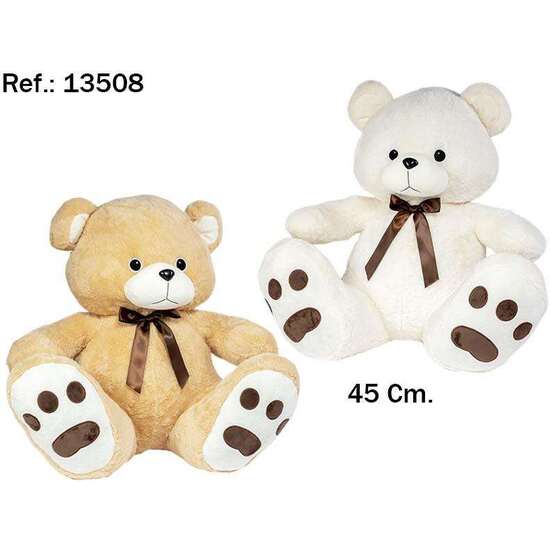 PELUCHE OSO PIES GRANDES 45CM. - MODELOS SURTIDOS image 0