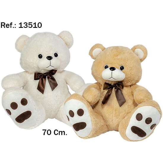 PELUCHE OSO PIES GRANDES 70CM. - MODELOS SURTIDOS image 0