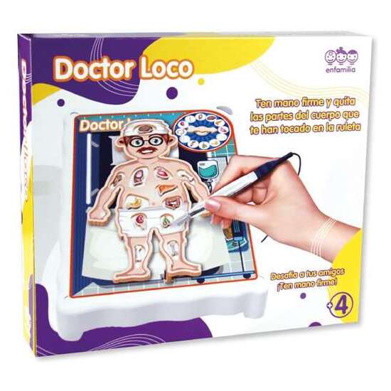 JUEGO DOCTOR LOCO ¡OPERA AL PACIENTE! 30X26X5 CM image 2