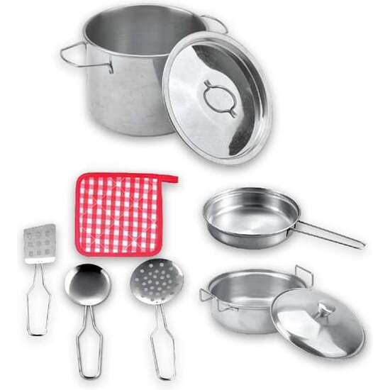 MENAJE COCINA DE METAL 9 PIEZAS 30X10X20 CM image 3
