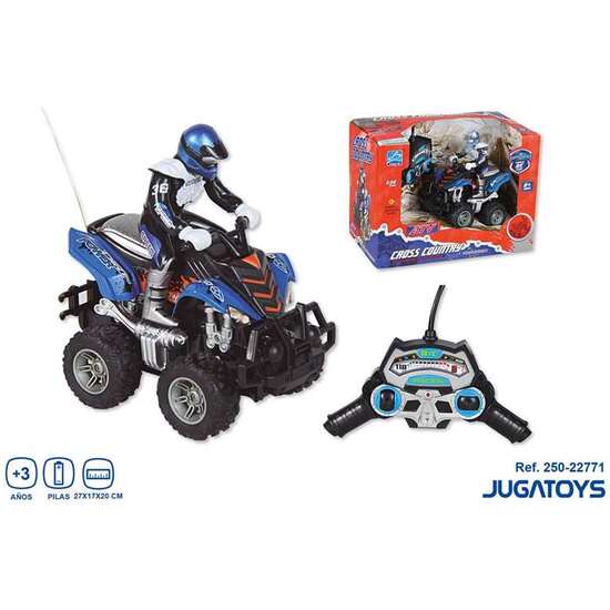QUAD RADIO CONTROL ESCALA 1:14 CON BATERIA 27MHZ 27X17X20 CM - MODELOS SURTIDOS image 0