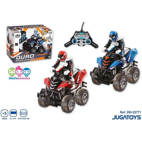 QUAD RADIO CONTROL ESCALA 1:14 CON BATERIA 27MHZ 27X17X20 CM - MODELOS SURTIDOS image 1
