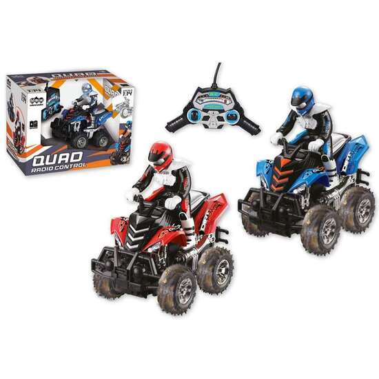 QUAD RADIO CONTROL ESCALA 1:14 CON BATERIA 27MHZ 27X17X20 CM - MODELOS SURTIDOS image 2