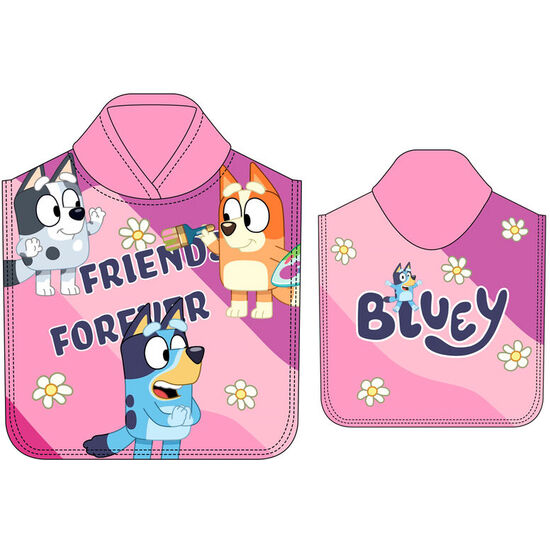 PONCHO TOALLA BLUEY MICROFIBRA image 0