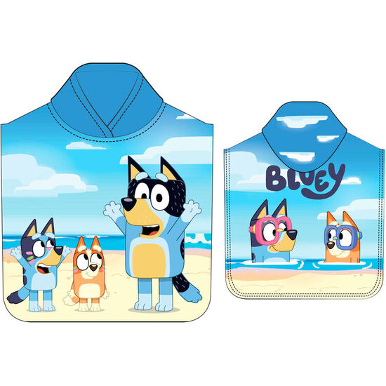 PONCHO TOALLA BLUEY MICROFIBRA image 0