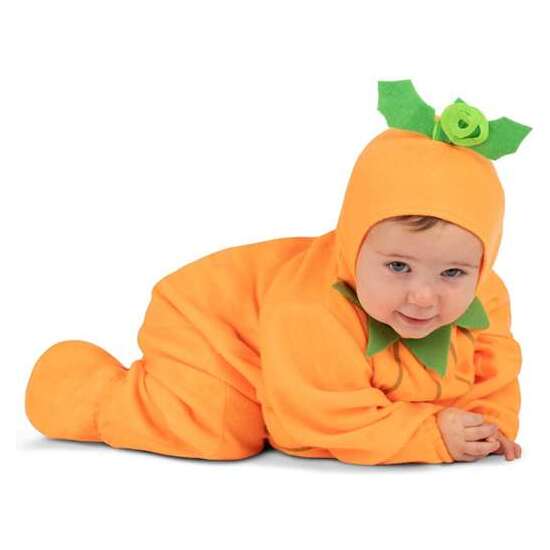DISFRAZ PEQUEÑA CALABAZA GORRO, MONO CON BARRIGUITA RELLENA Y PATUCOS TALLA 7-12 M image 4