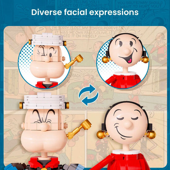 KIT CONSTRUCCION POPEYE & OLIVIA POPEYE 1500PZS image 1