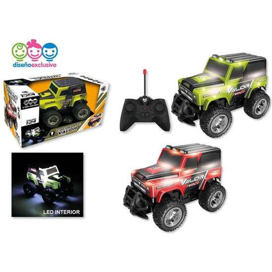 COCHE RADIO CONTROL VALOR CON LUCES, BATERIA Y USB 25X13CM - MODELOS SURTIDOS image 1
