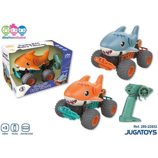 COCHE RADIO CONTROL BABY TIBURÓN 23X16X18CM - MODELOS SURTIDOS image 0