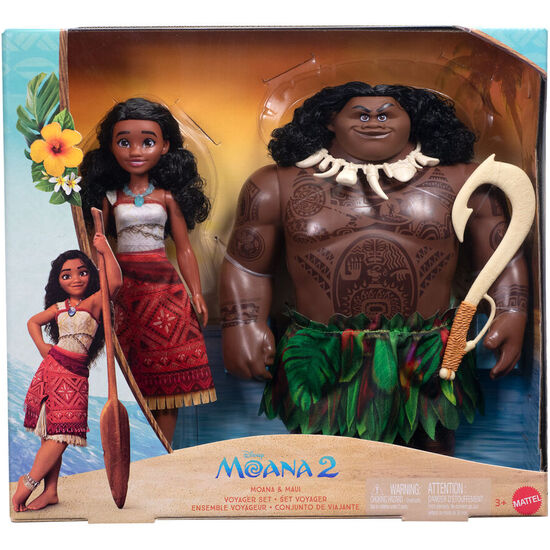 BLISTER 2 MUÃ±ECOS VAIANA &#38; MAUI VAIANA MOANA 2 DISNEY image 0