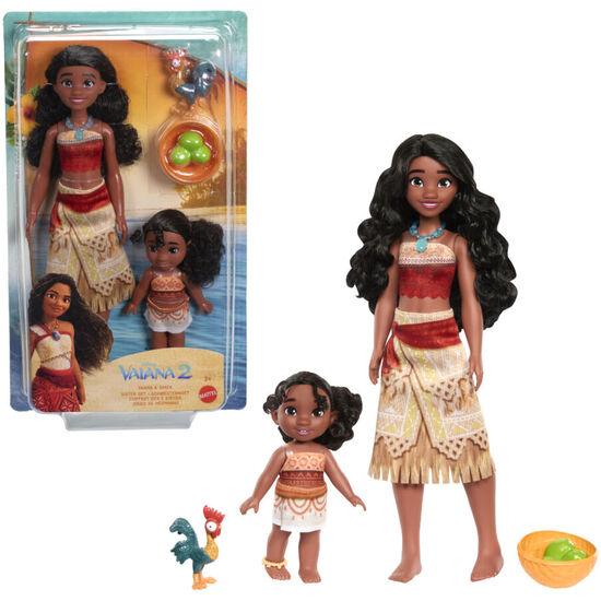 BLISTER 2 MUÃ±ECAS VAIANA &#38; SIMEA VAIANA MOANA 2 DISNEY image 0