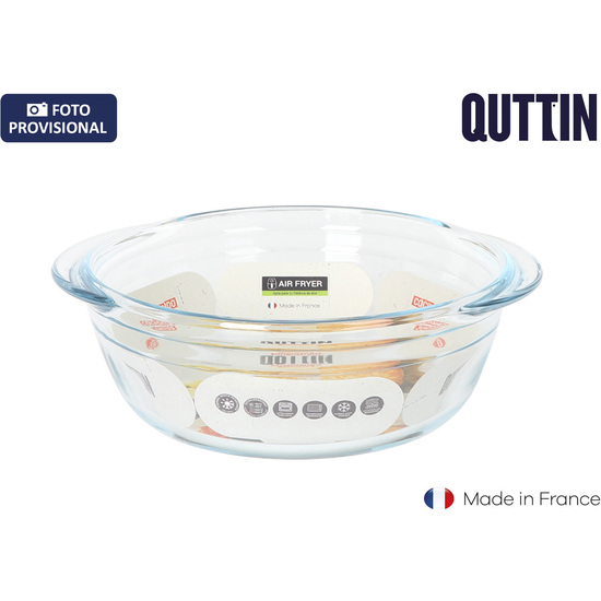 FUENTE VIDRIO REDONDA 26CM - 2,3L QUTTIN image 0