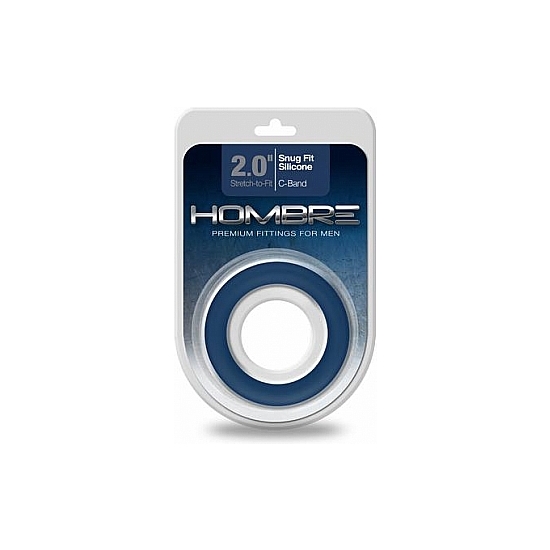 HOMBRE SNUG-FIT SILICONE C-BAND - NAVY image 1