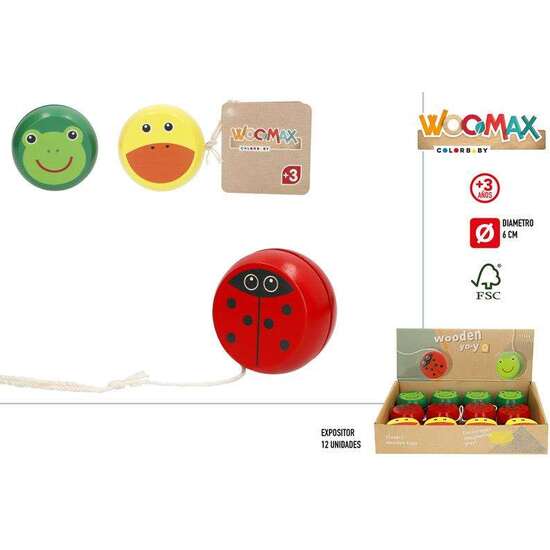 YOYO MADERA DIAMETRO 6 CM  - MODELOS SURTIDOS image 0