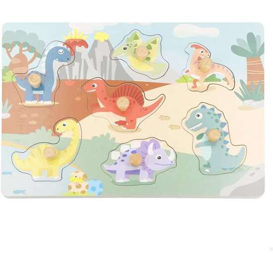 PUZZLE MADERA DINOSAURIO 29,5X25X21,5 CM - MODELOS SURTIDOS image 2
