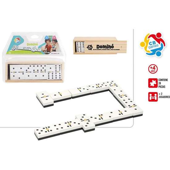 JUEGO DOMINO CHAMELO CON 28 PIEZAS. image 0