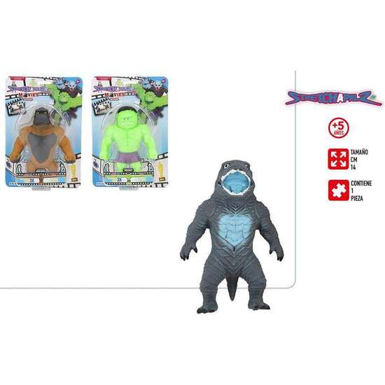 FIGURA ESTIRABLE MONSTRUO STRETCHAPALZ-BL PELICULA 14CM - MODELOS SURTIDOS image 0