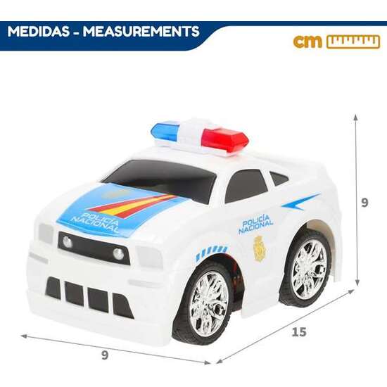 COCHE RADIO CONTROL POLICIA NACIONAL 15 CM. VELOCIDAD 10-12 KM HORA. image 3
