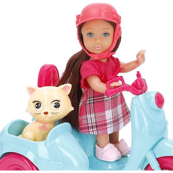 MUÑECA CON MOTO Y MASCOTA 12 CM. image 2