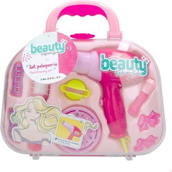 SET DE BELLEZA CON SECADOR ELECTRONICO. 29,5X8,5X23 CM image 0