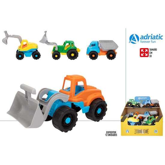 VEHICULO CONSTRUCCION PLASTICO 33 CM - MODELOS SURTIDOS image 0