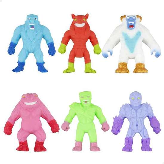 FIGURA ESTIRABLE STRETCHAPALZ PACK CON 6 MINI  MONSTRUOS 8 CM. image 0