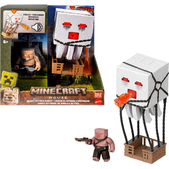FIGURA GHAST LANZA EL ATAQUE FANTASMA MINECRAFT LA PELICULA 25CM image 0