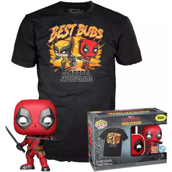 SET FIGURA POP & TEE MARVEL DEADPOOL & WOLVERINE image 0