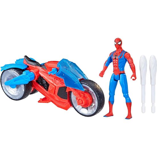 MOTO ARACNIDA + FIGURA SPIDERMAN EPIC WORLD OF ACTION SPIDER-MAN MARVEL image 1