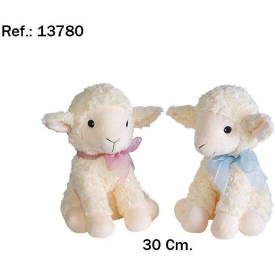 PELUCHE CORDERO 2 COLORES 30CM image 0