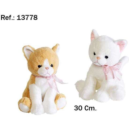 PELUCHE GATO PILI 2 COLORES 30CM image 0