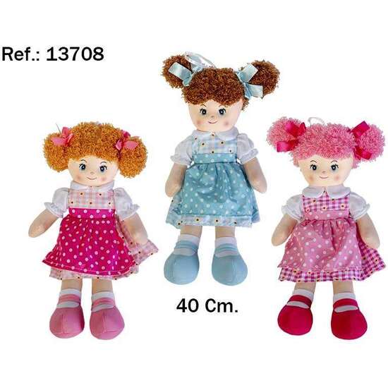 MUÑECA TERESA SURTIDO 3 COLORES 40CM image 0