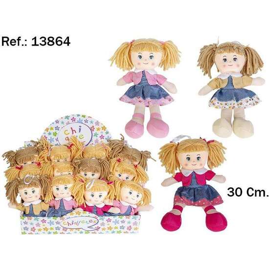MUÑECA MARTINA EN 3 COLORES 30CM image 0