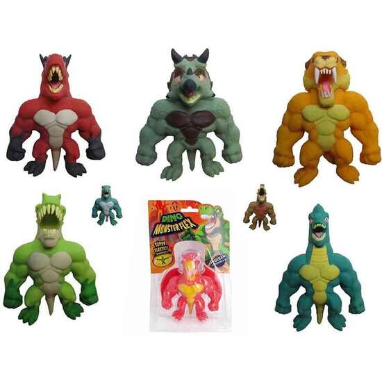 FIGURA ESTIRABLE  MONSTERFLEX DINO 14 CM - MODELOS SURTIDOS image 2